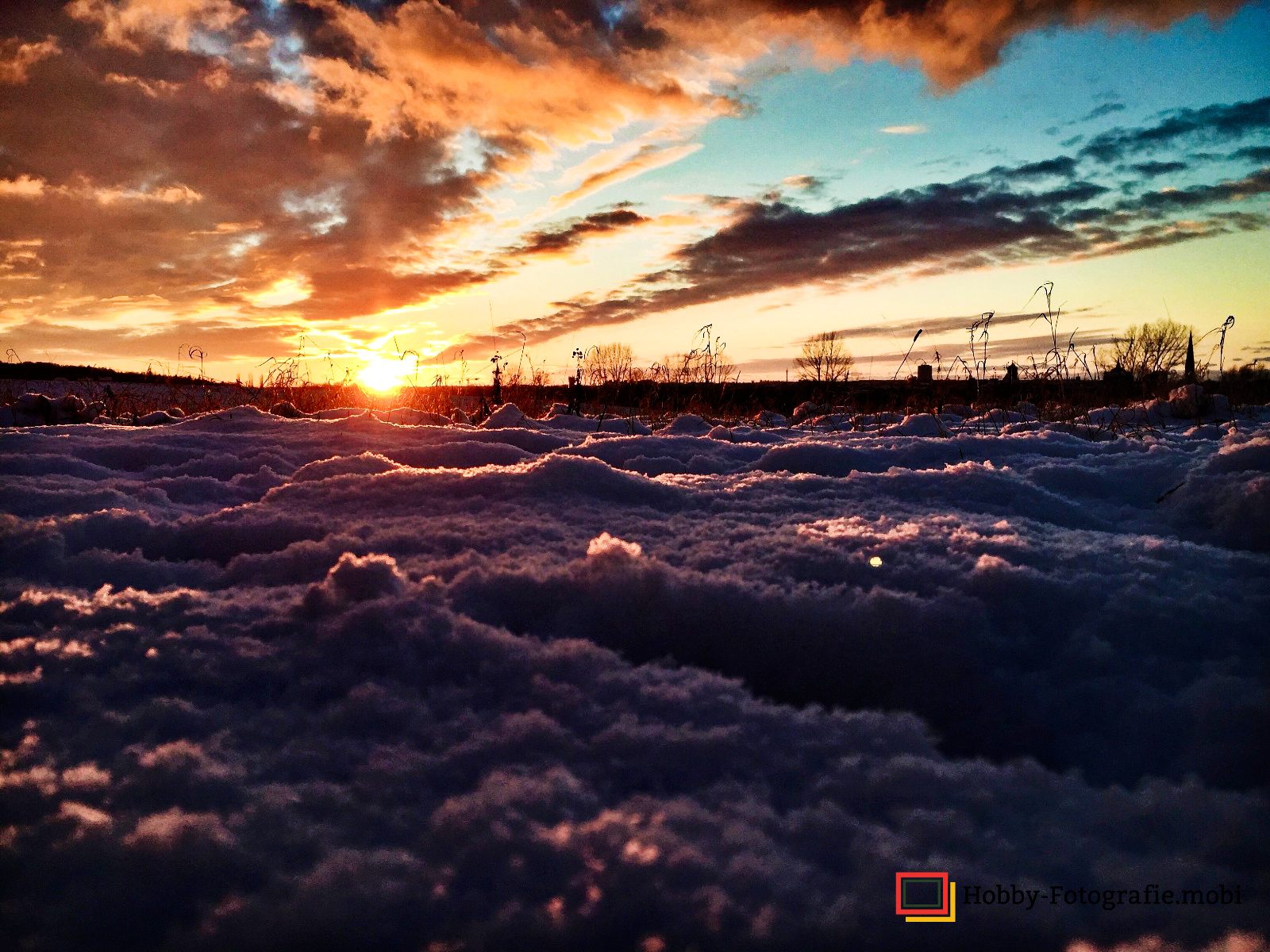 Sonnenuntergang über Rostock