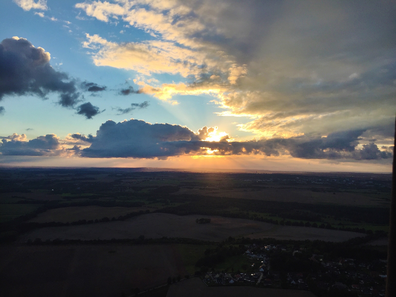 Sonnenuntergang über Rostock