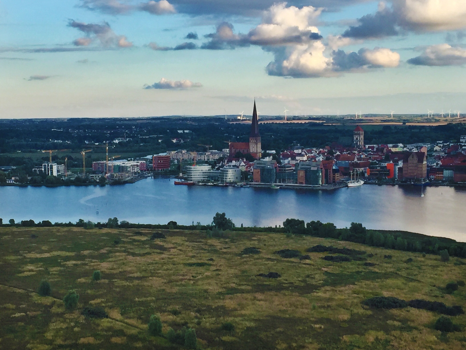 Heißluftballonfahrt über Rostock